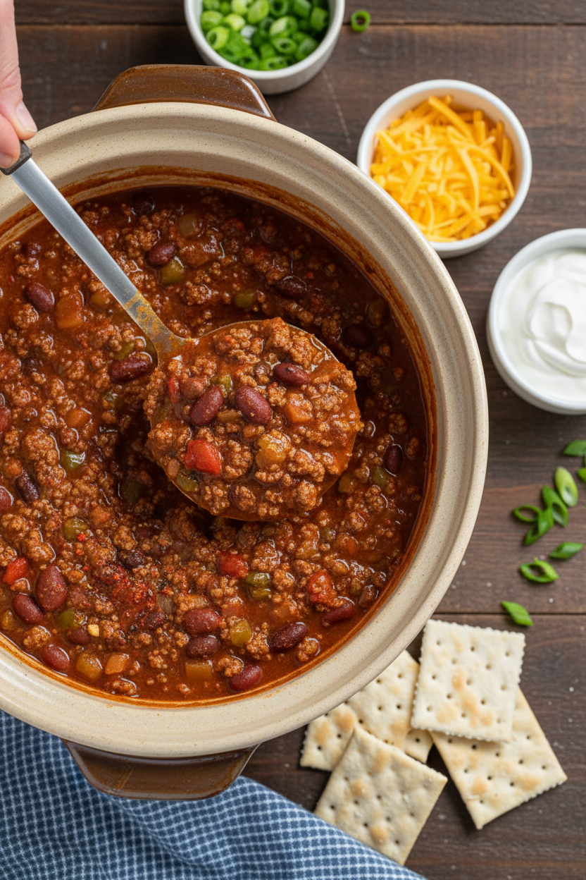 Classic Crockpot Chili - The Schmidty Wife
