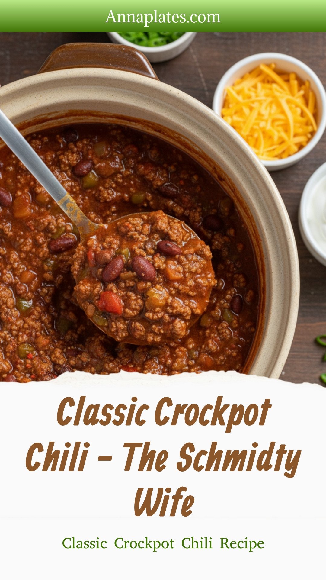 Classic Crockpot Chili - The Schmidty Wife