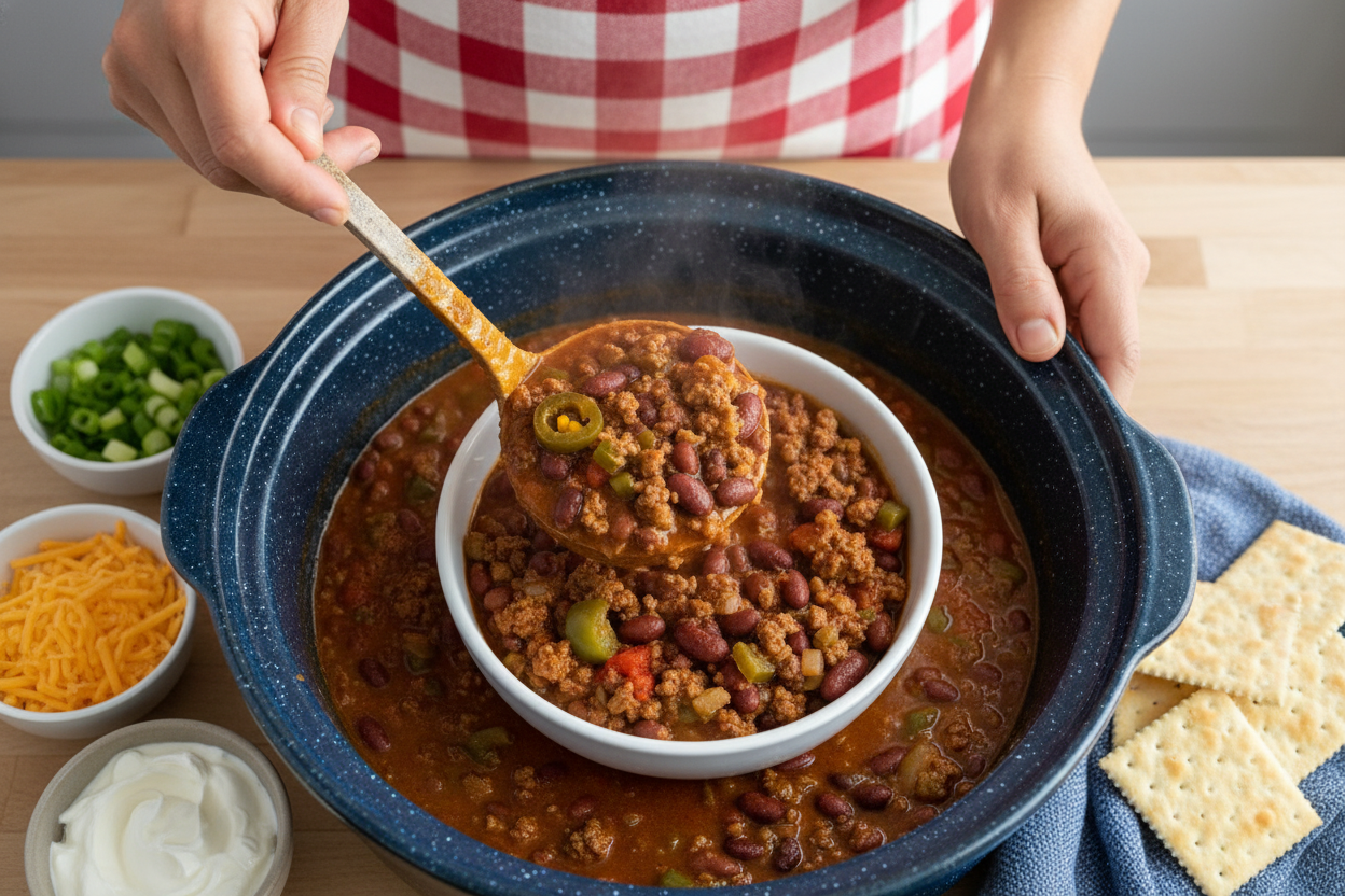 Classic Crockpot Chili - The Schmidty Wife