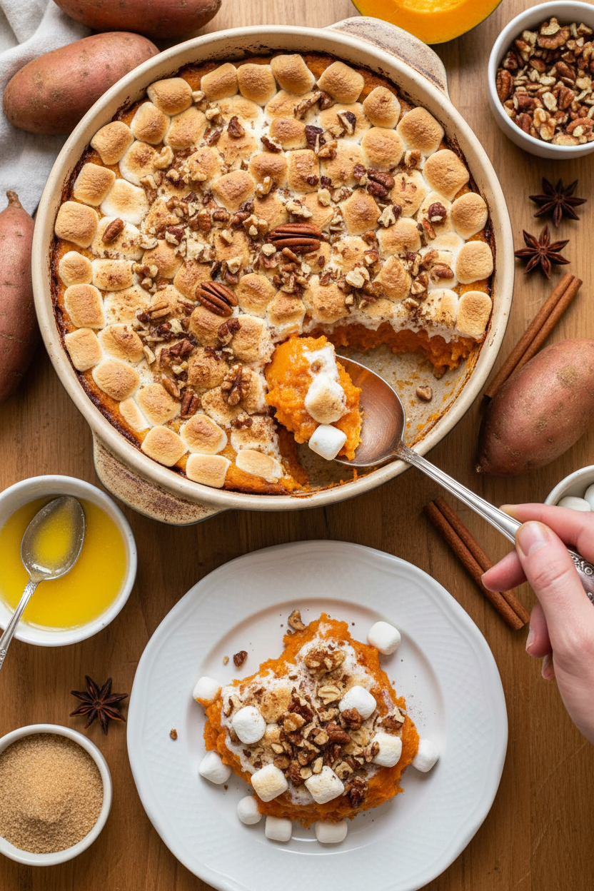 Sweet Potato Casserole | Classic and Traditional