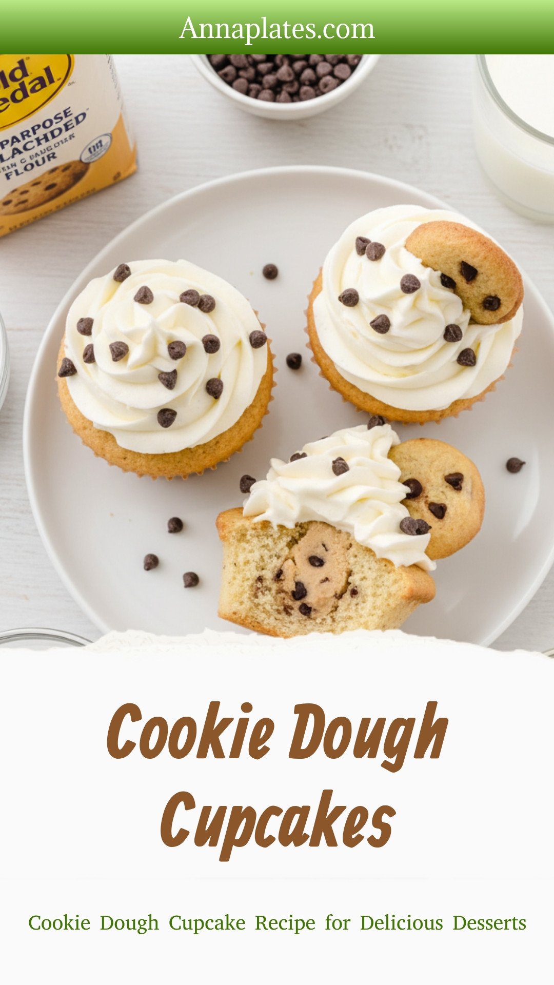 Cookie Dough Cupcakes