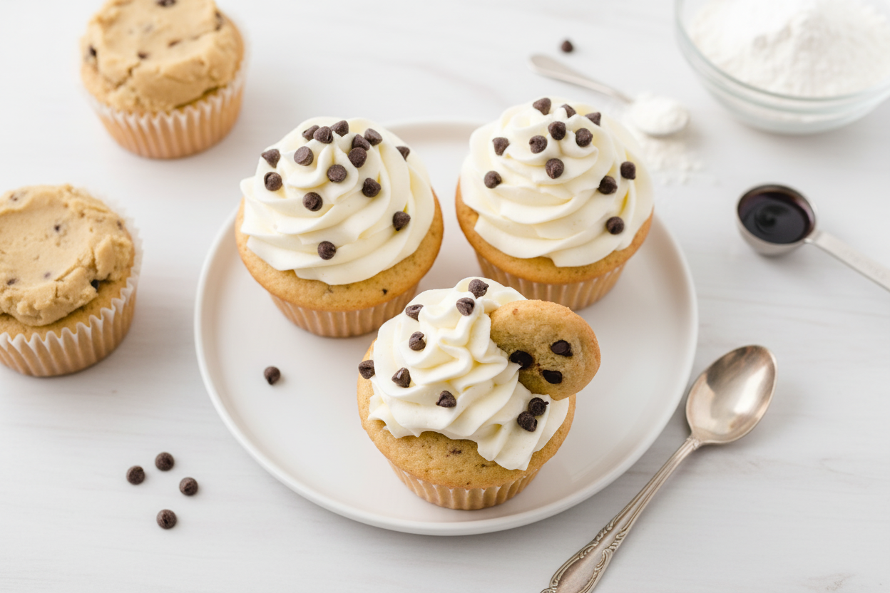 Cookie Dough Cupcakes