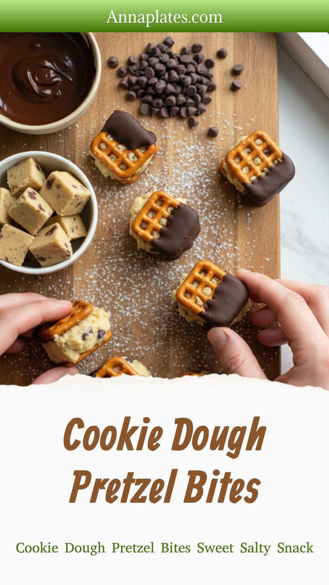 Cookie Dough Pretzel Bites