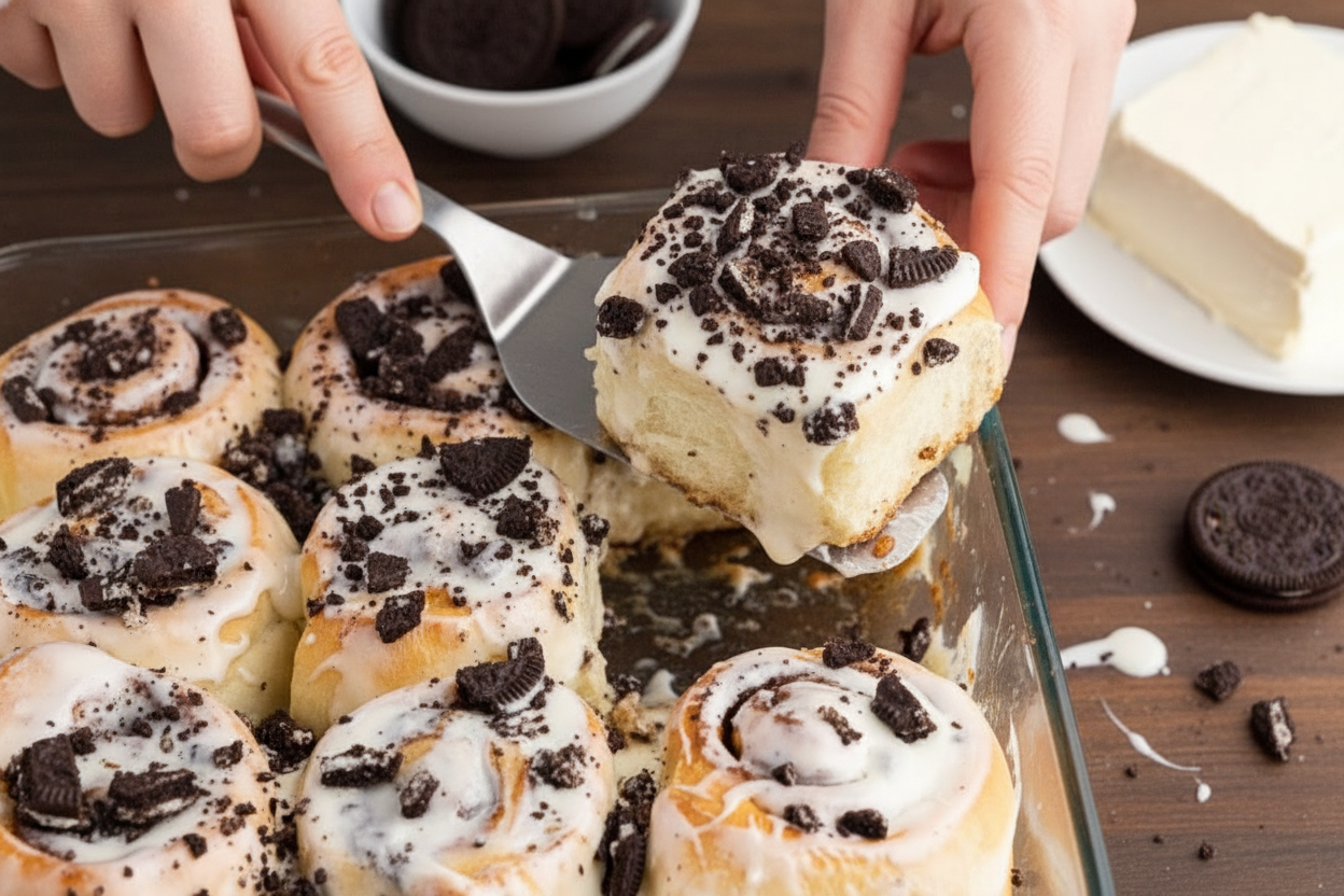 Cookies and Cream Cinnamon Rolls: Cookies and Cream Cinnamon Rolls Recipe