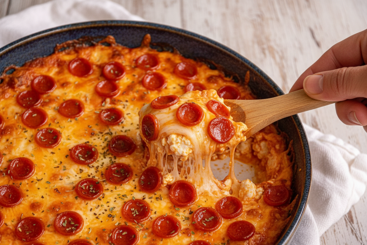 Cottage Cheese Pizza Dip - The Schmidty Wife