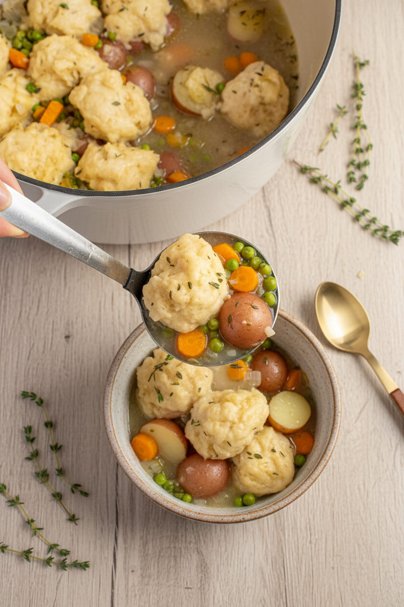 Cozy Veggie & Dumpling Soup - The Schmidty Wife