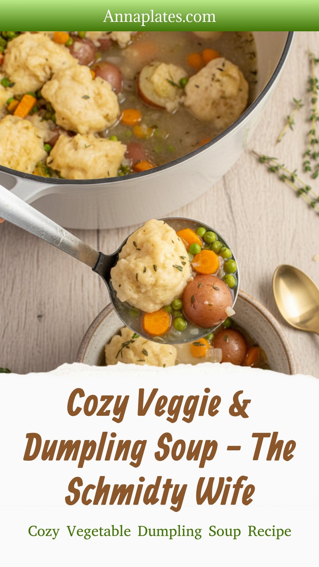 Cozy Veggie & Dumpling Soup - The Schmidty Wife