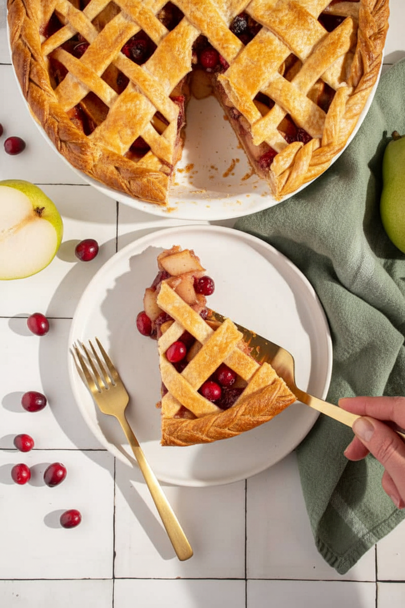 Cranberry Pear Pie - The Schmidty Wife