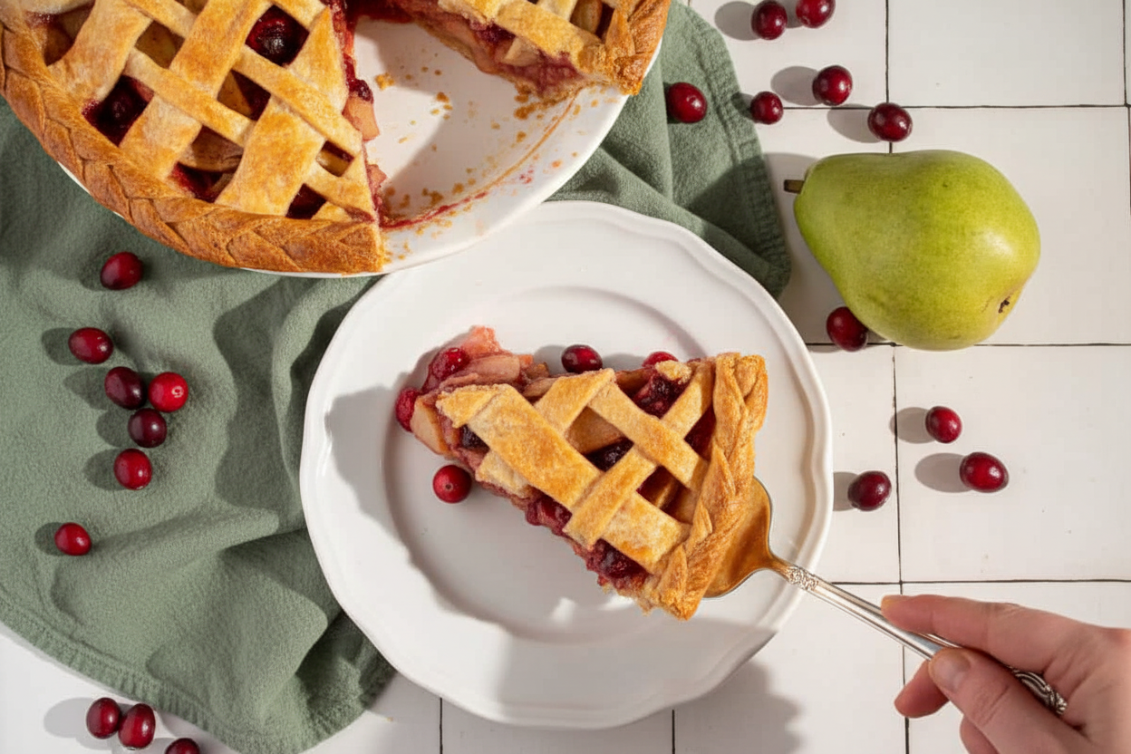 Cranberry Pear Pie - The Schmidty Wife