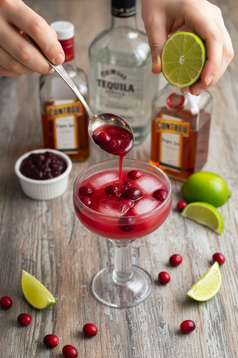 Cranberry Sauce Margaritas - Holiday Cocktail - The Schmidty Wife