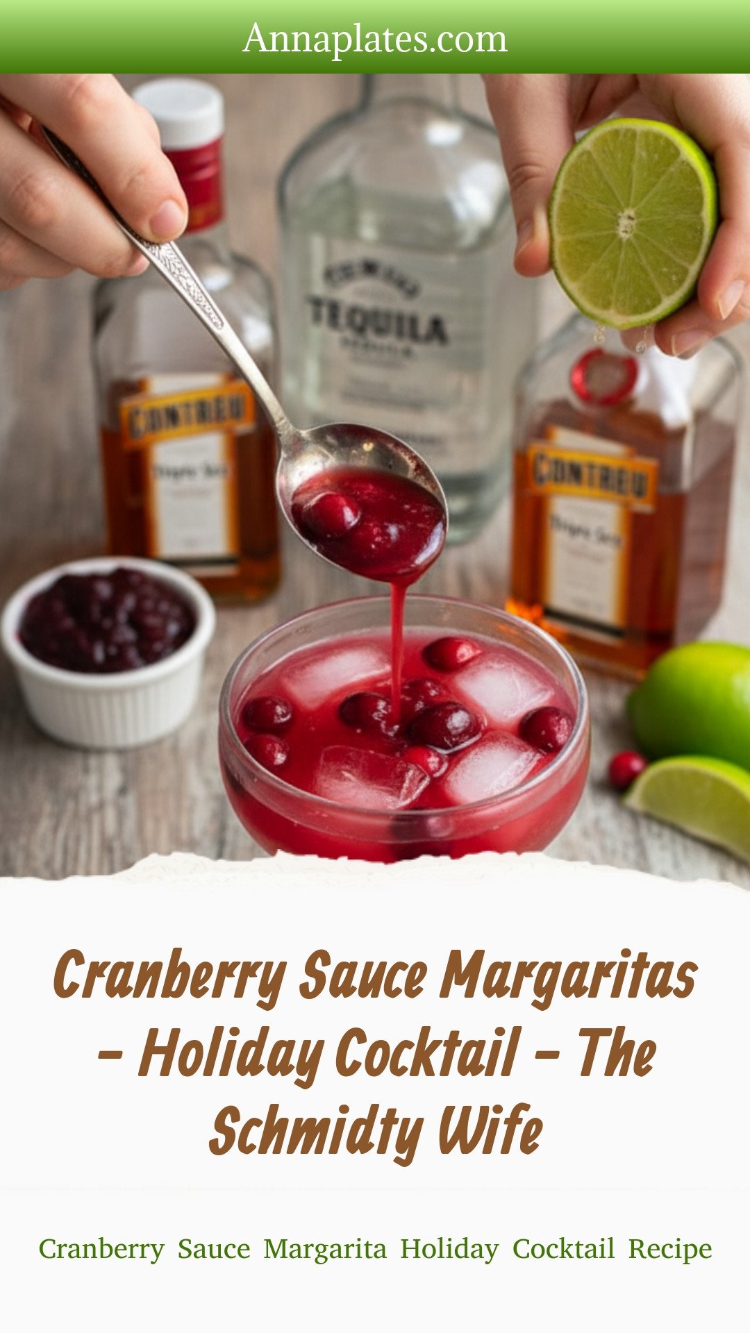 Cranberry Sauce Margaritas - Holiday Cocktail - The Schmidty Wife