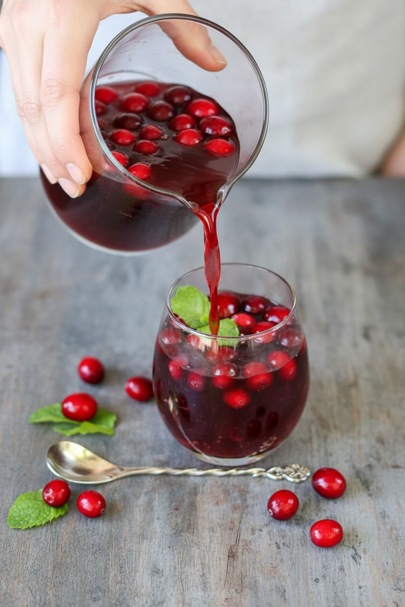 Cranberry Vanilla Rum Punch
