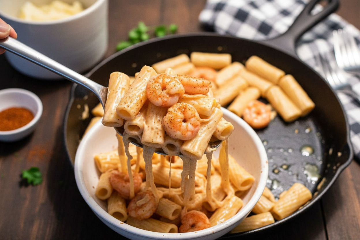 Creamy Cajun Shrimp Pasta