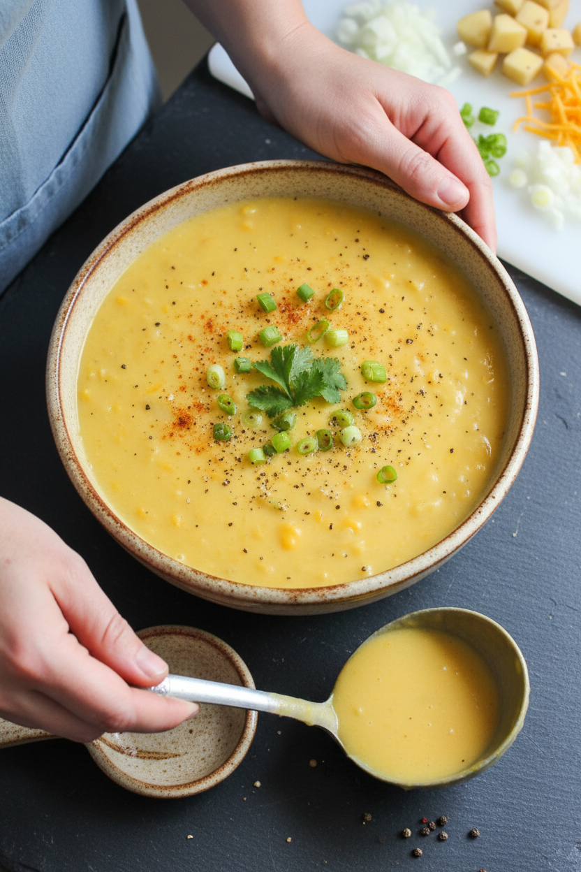 Creamy Cheddar Potato Soup