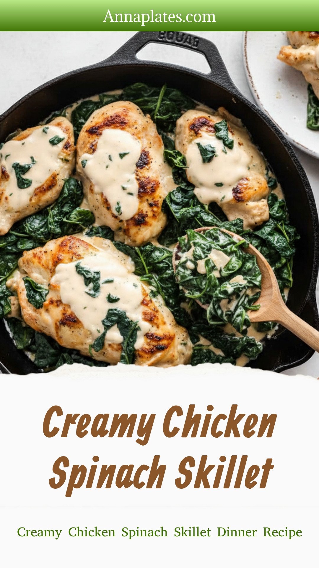 Creamy Chicken Spinach Skillet