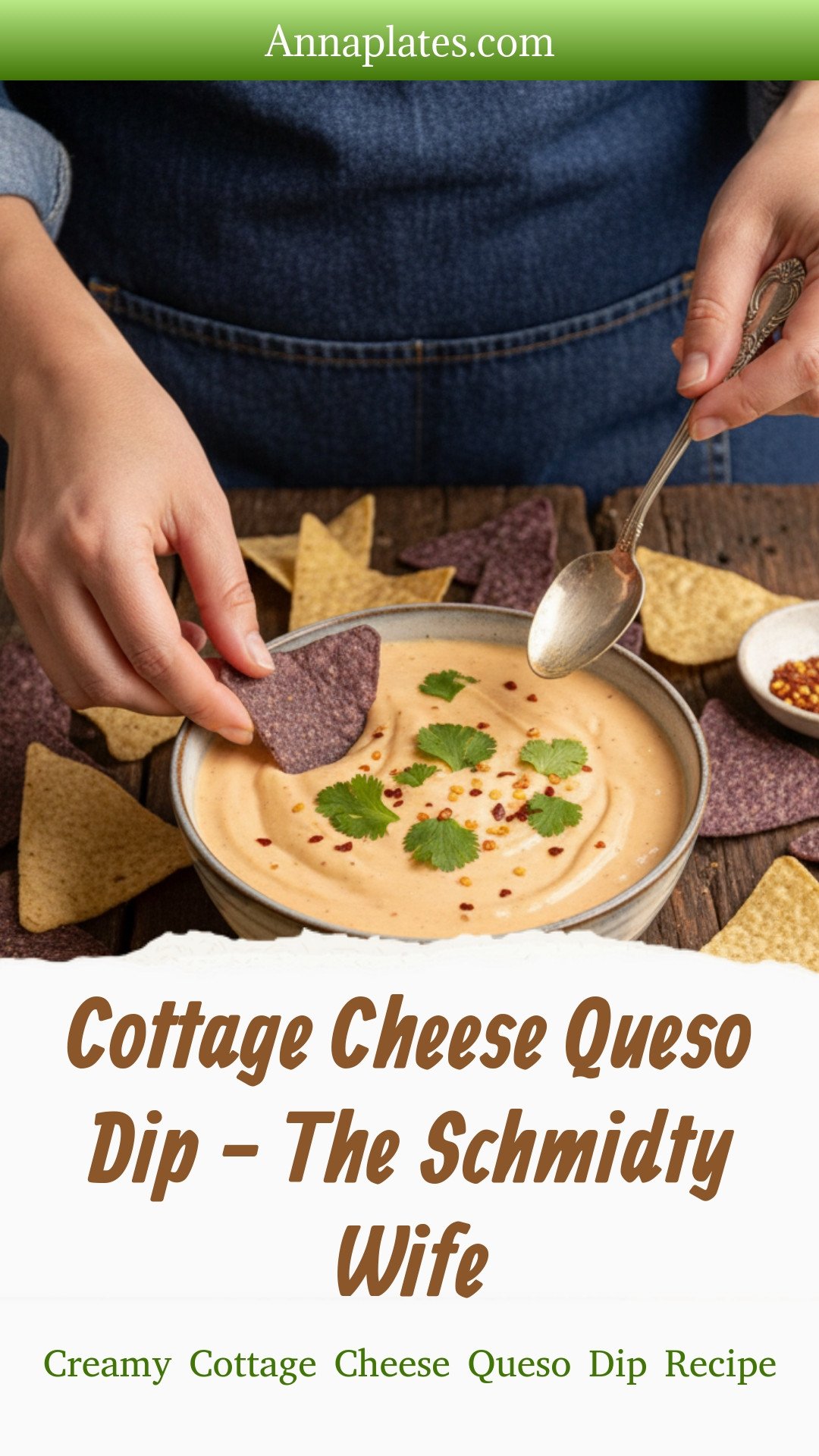 Cottage Cheese Queso Dip - The Schmidty Wife
