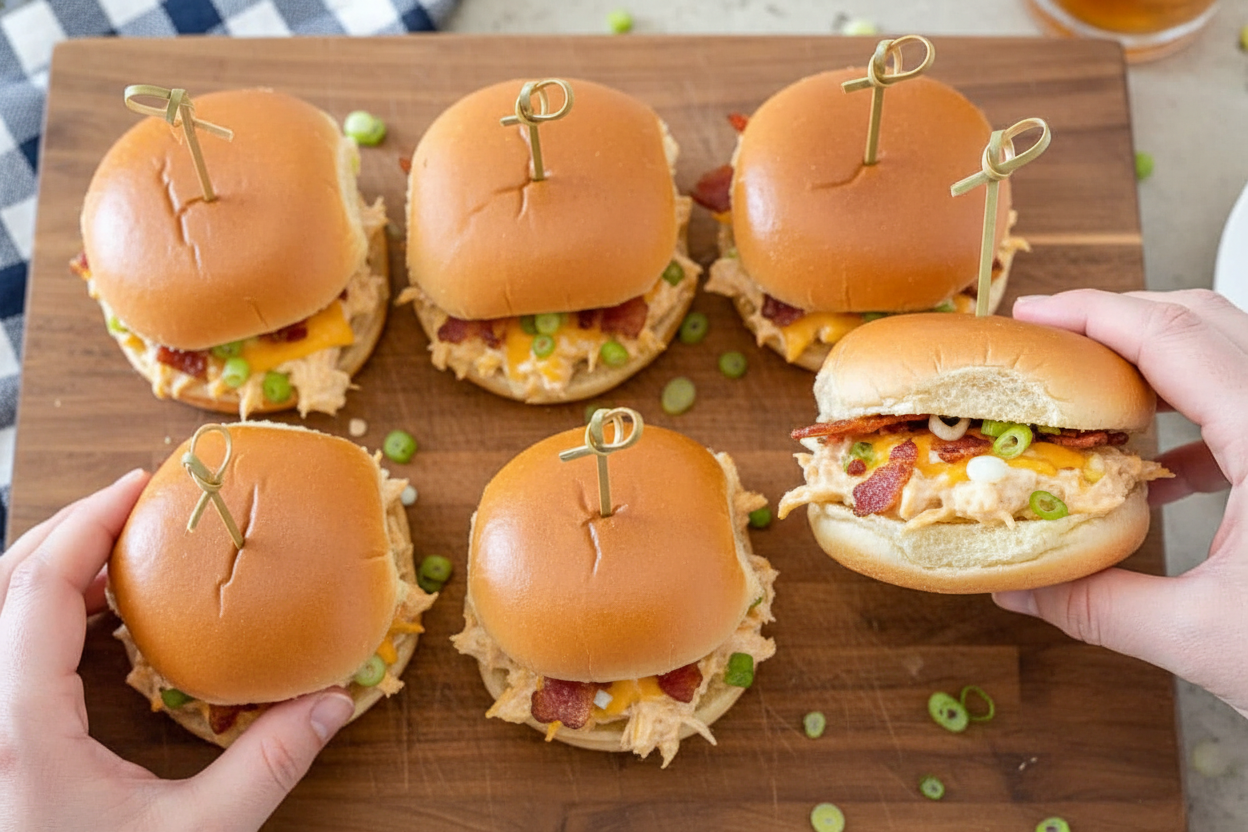 Creamy Crack Chicken Sliders