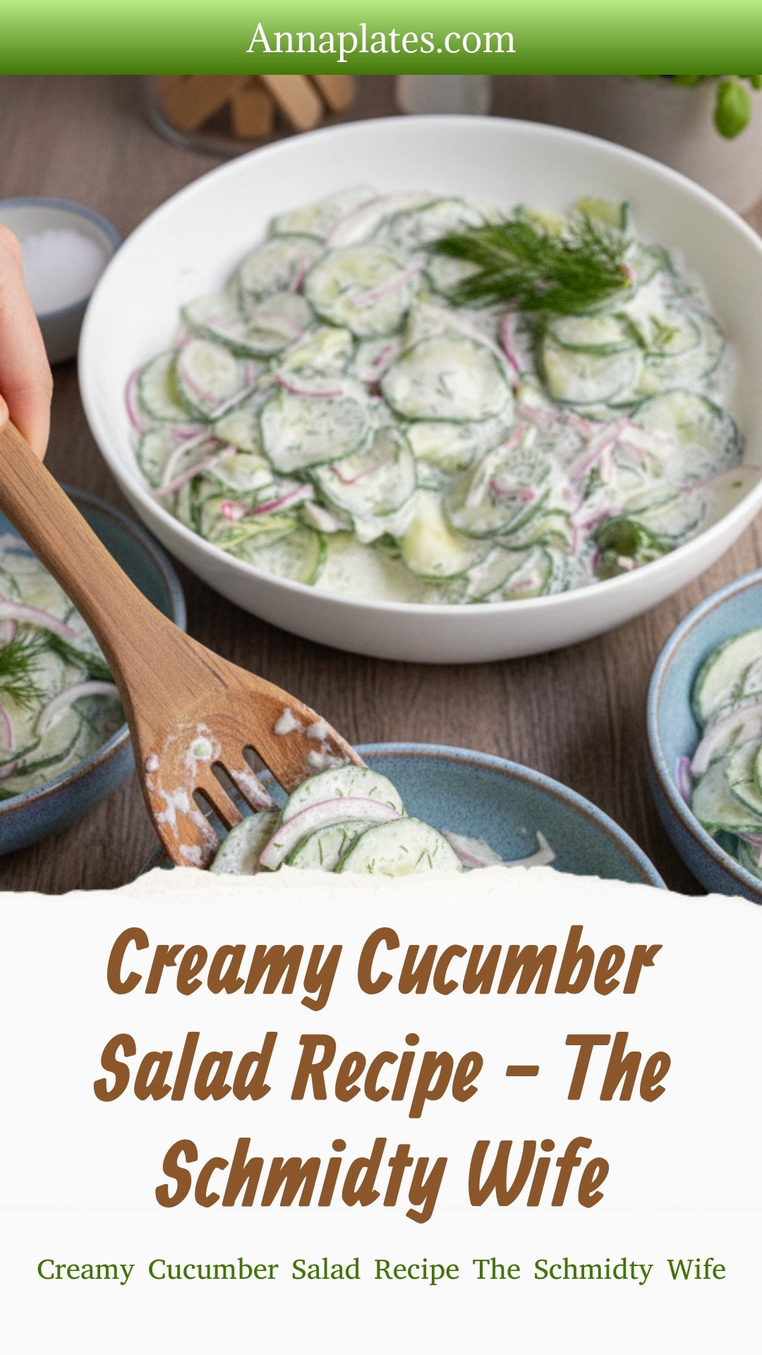 Creamy Cucumber Salad Recipe - The Schmidty Wife