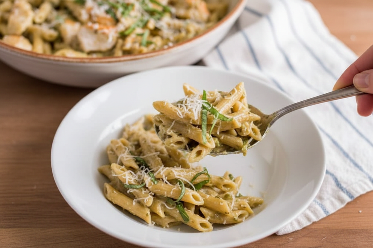 Creamy Pesto Chicken Pasta