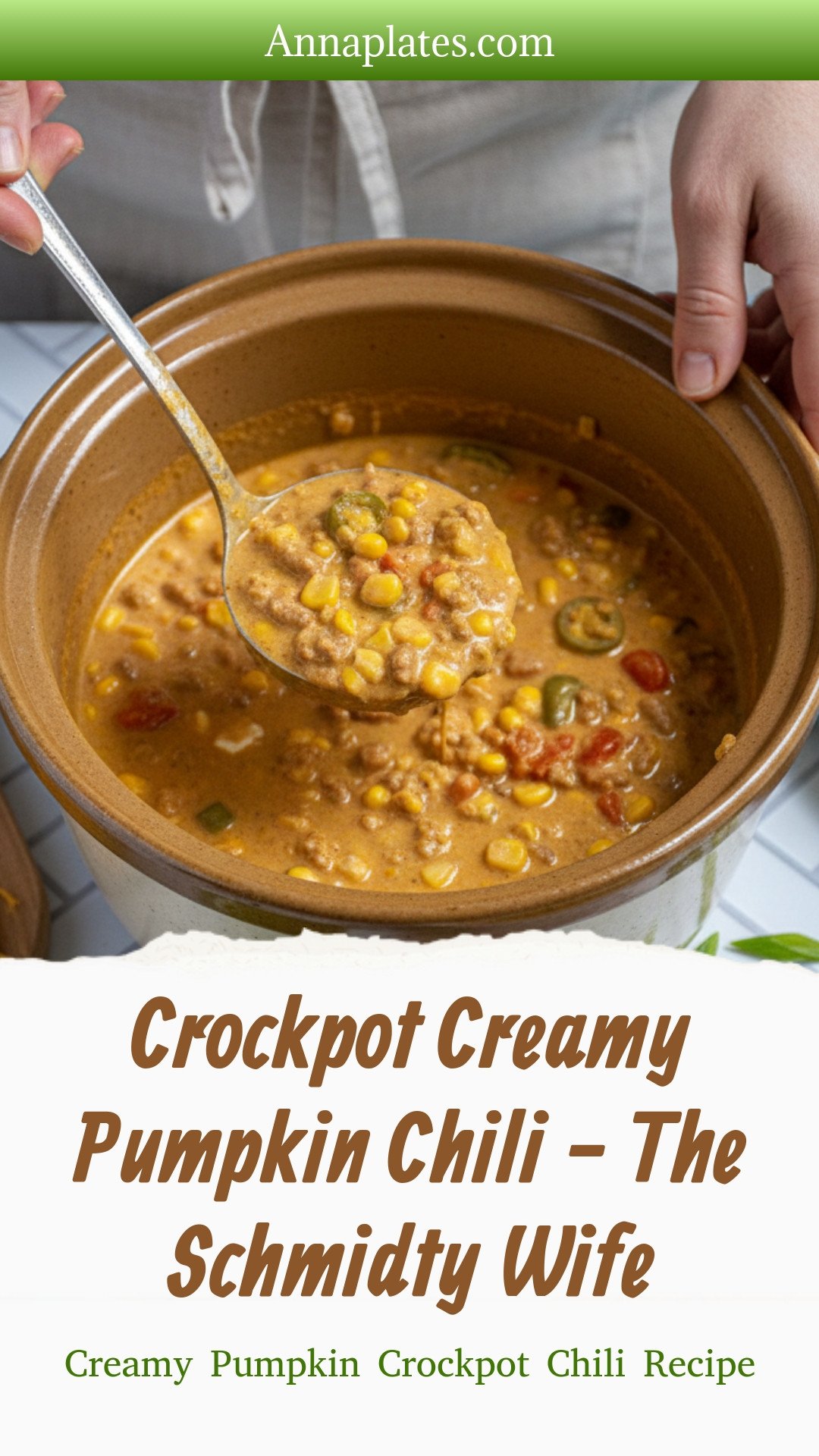 Crockpot Creamy Pumpkin Chili - The Schmidty Wife
