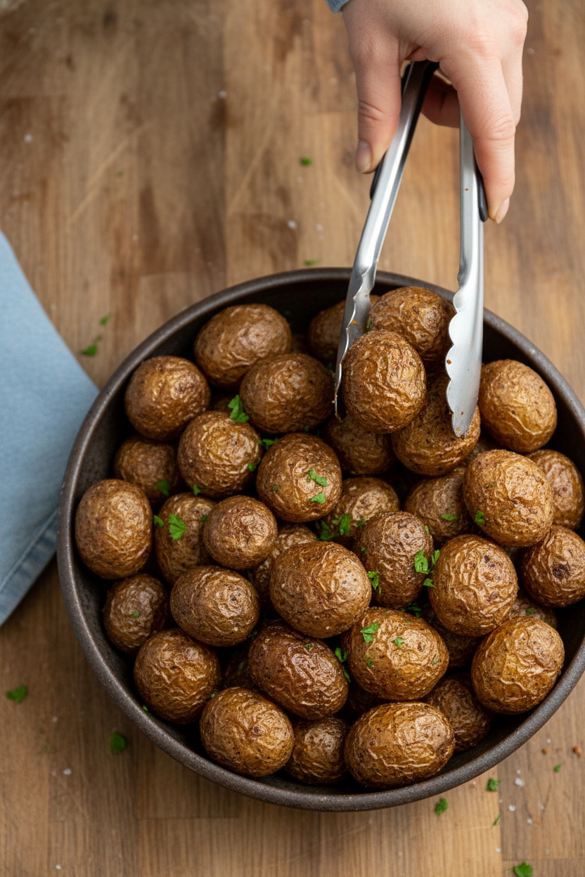 Air Fryer Baby Potatoes - The Schmidty Wife