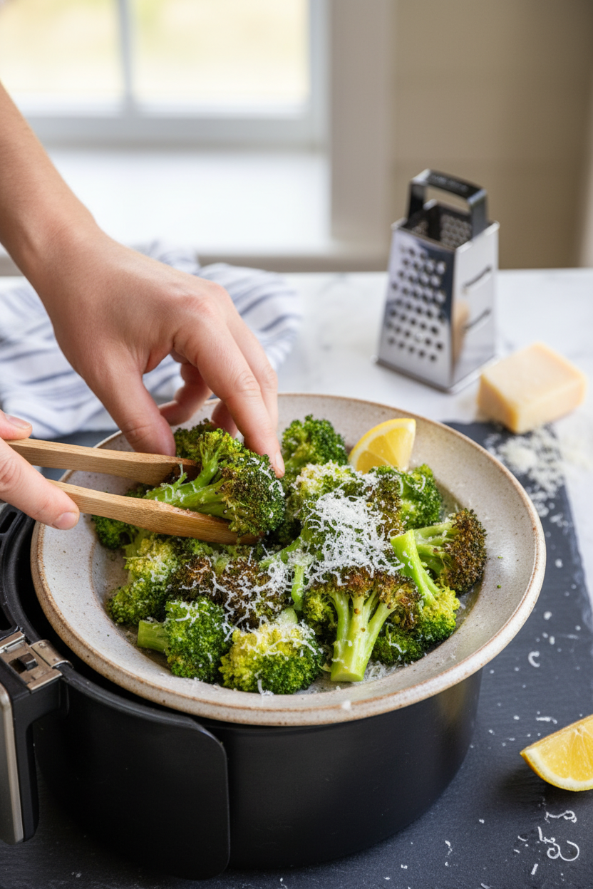 Air Fryer Broccoli - The Schmidty Wife