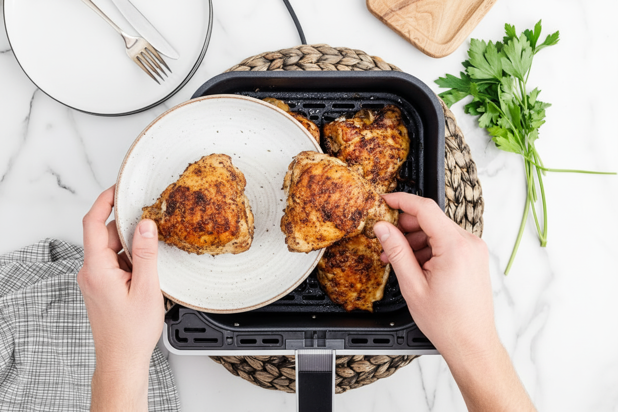 Crispy Air Fryer Chicken Thighs Recipe