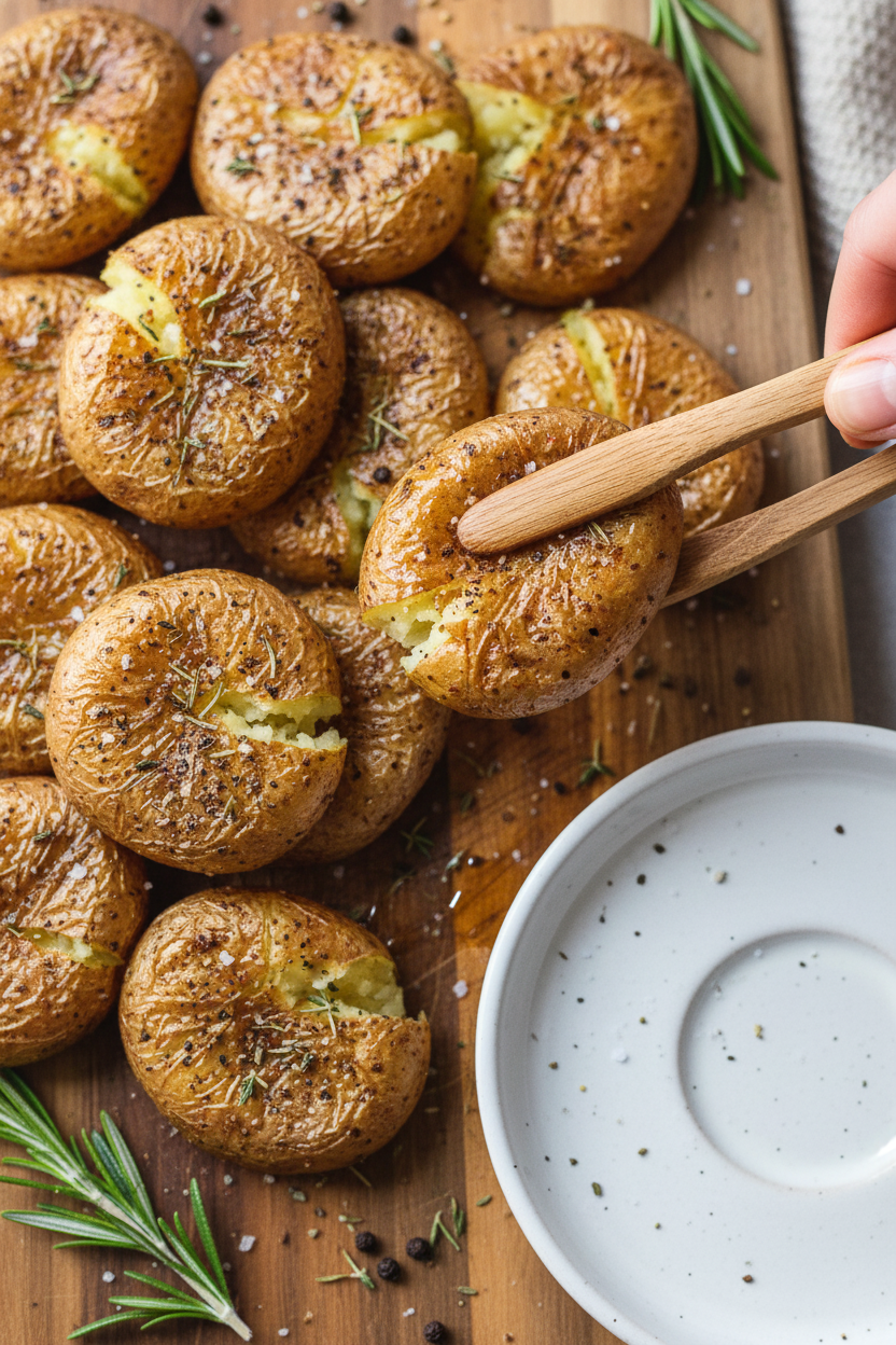 Air Fryer Smashed Potatoes
