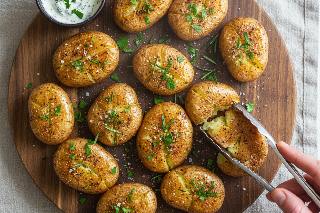 Air Fryer Smashed Potatoes