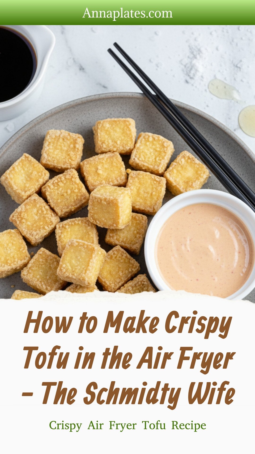 How to Make Crispy Tofu in the Air Fryer - The Schmidty Wife