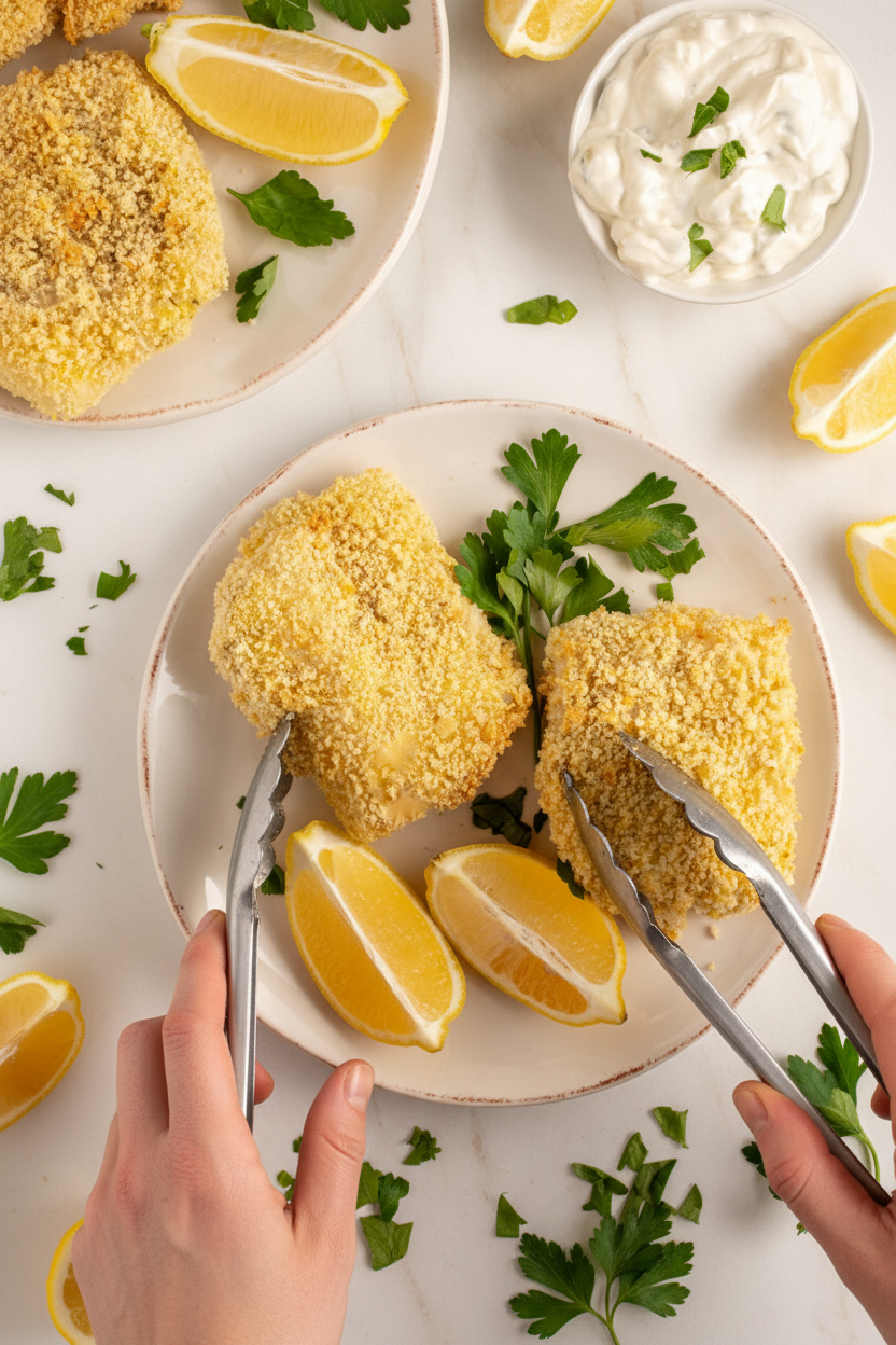 Crispy Baked Breaded Cod - The Schmidty Wife