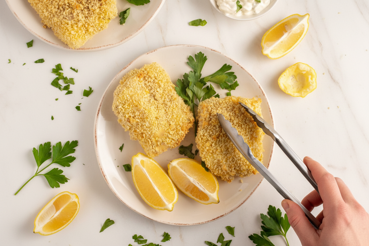 Crispy Baked Breaded Cod Recipe