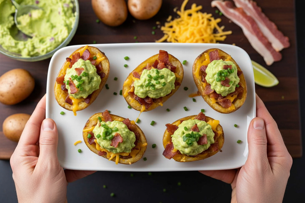 Guacamole Potato Skins