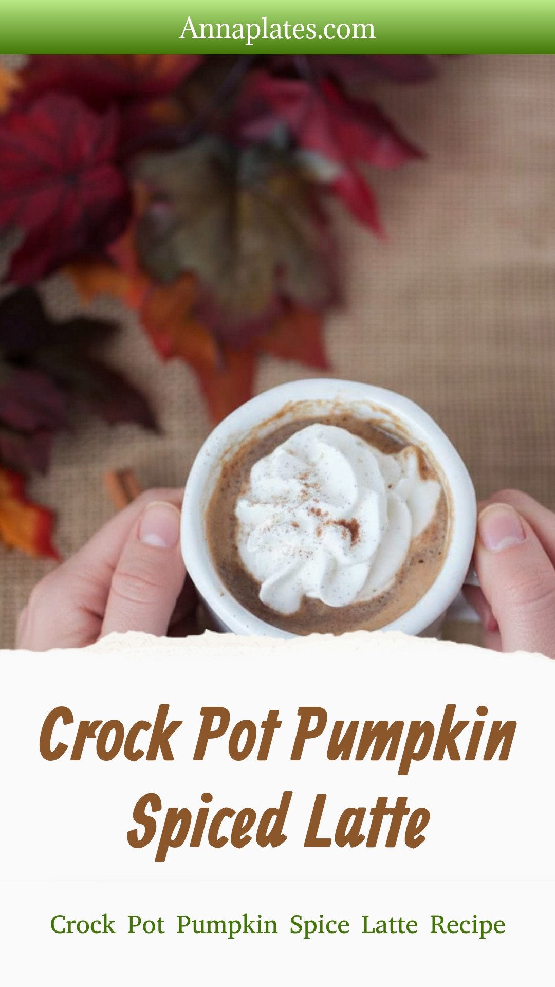 Crock Pot Pumpkin Spiced Latte