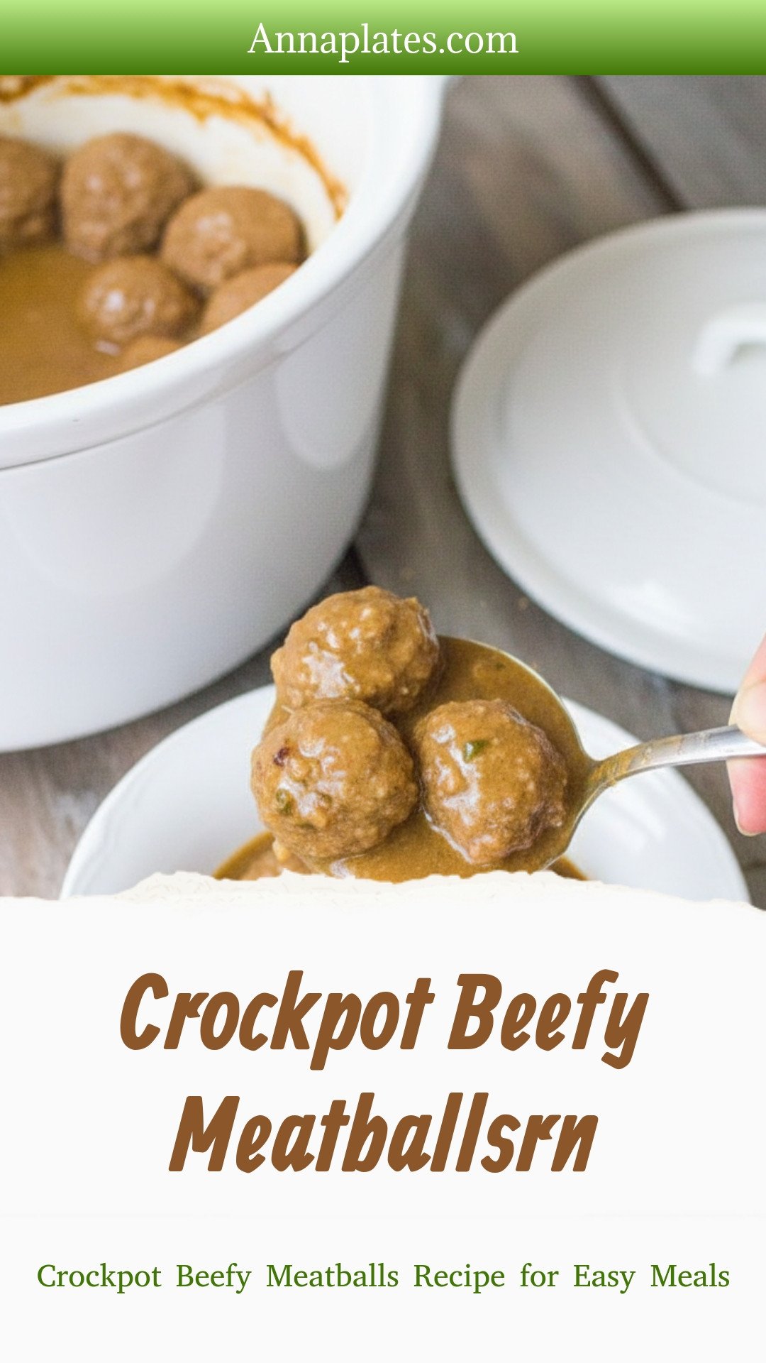 Crockpot Beefy Meatballsrn