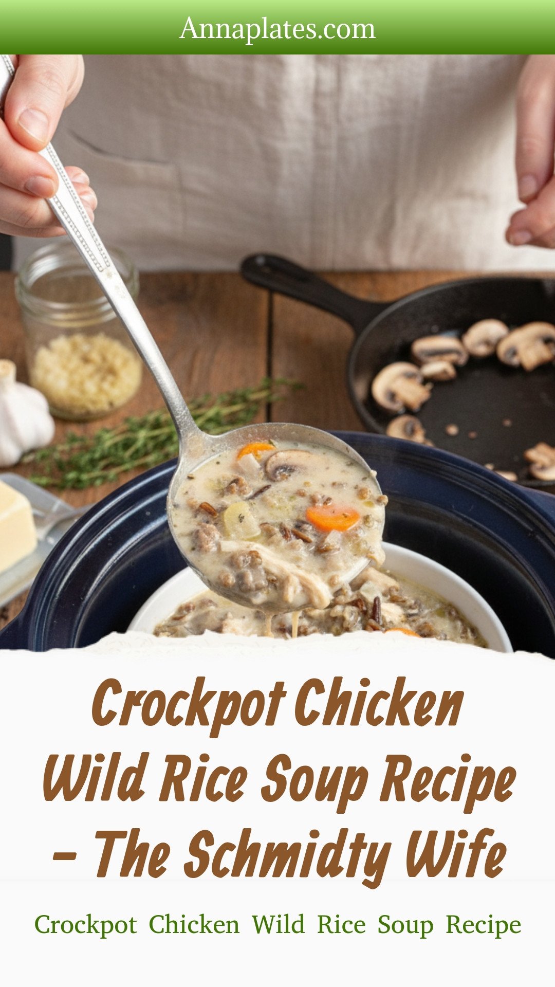 Crockpot Chicken Wild Rice Soup Recipe - The Schmidty Wife