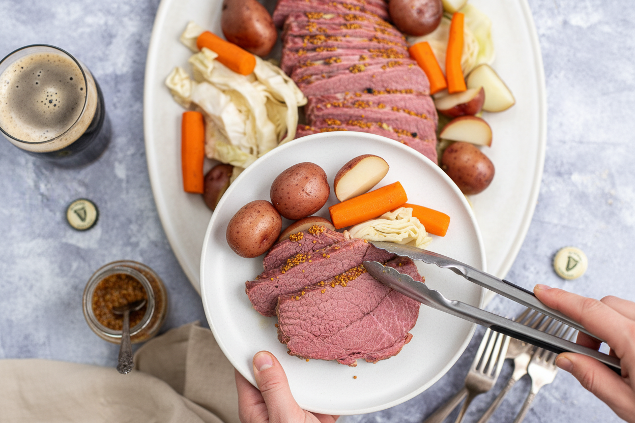 Crockpot Guinness Corned Beef & Cabbage - The Schmidty Wife