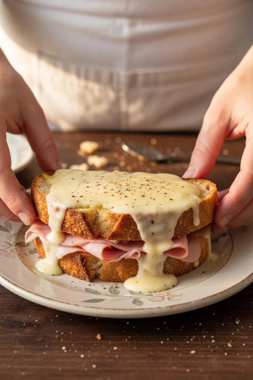 Croque Monsieur with Bechamel Sauce