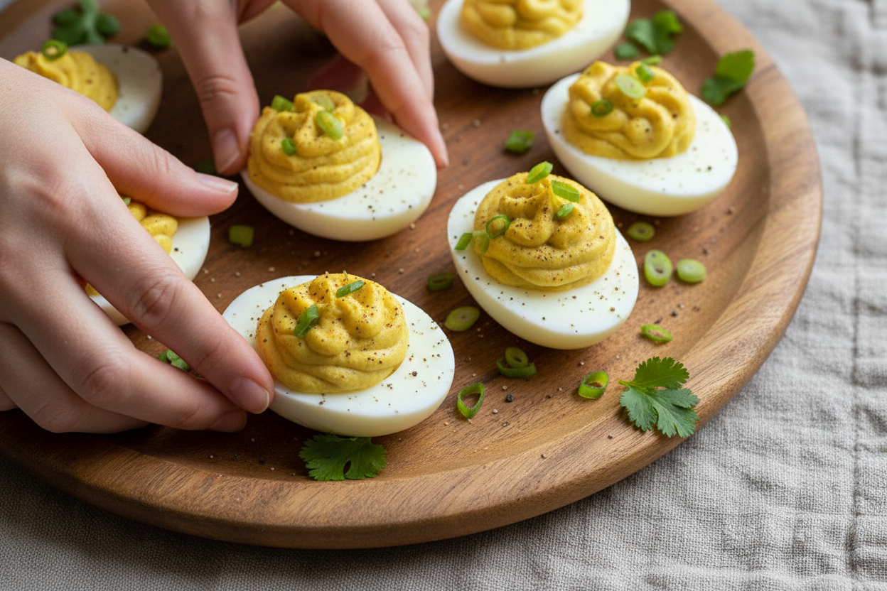 Curry Deviled Eggs