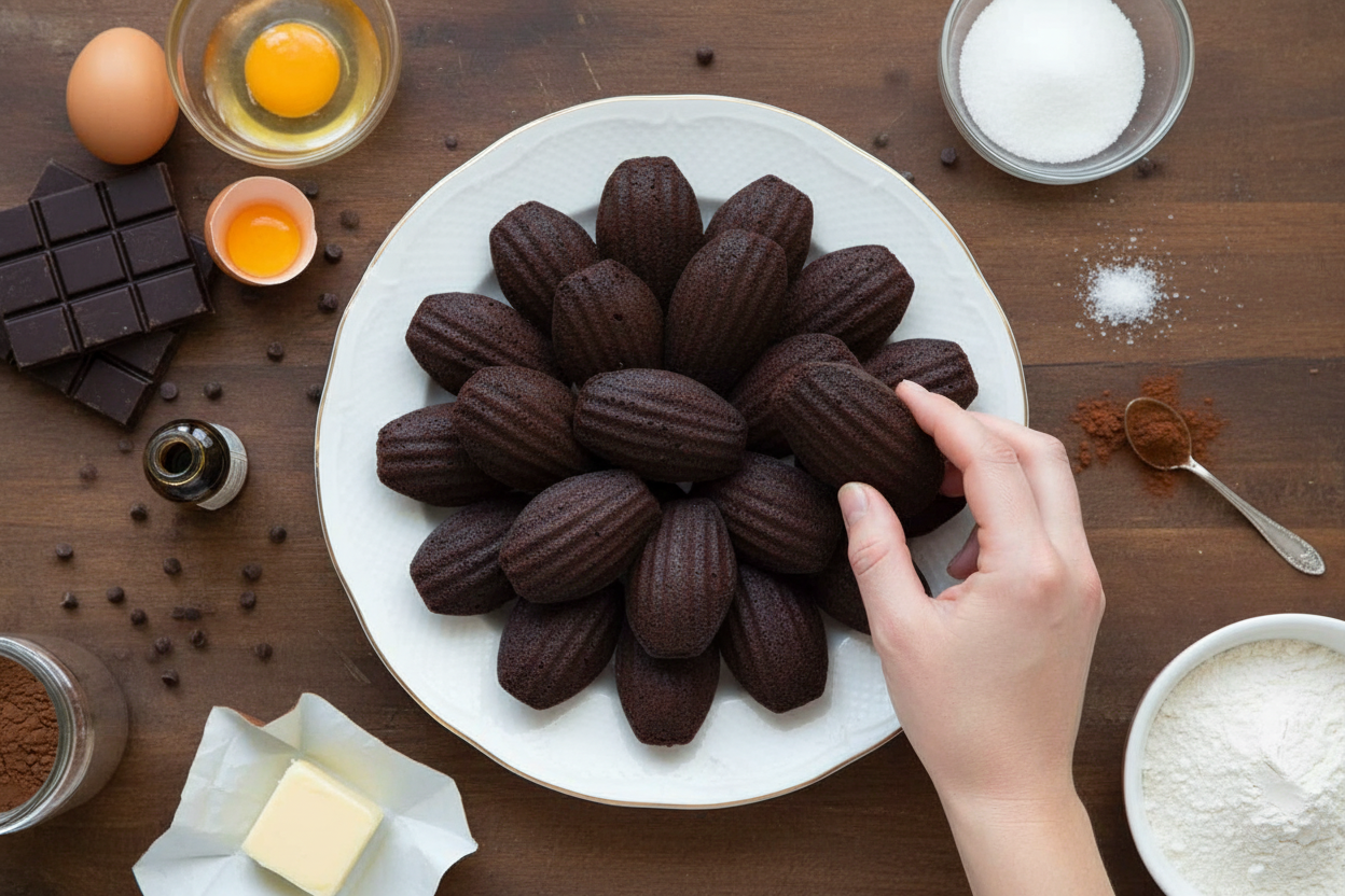 Dark Chocolate Madeleines