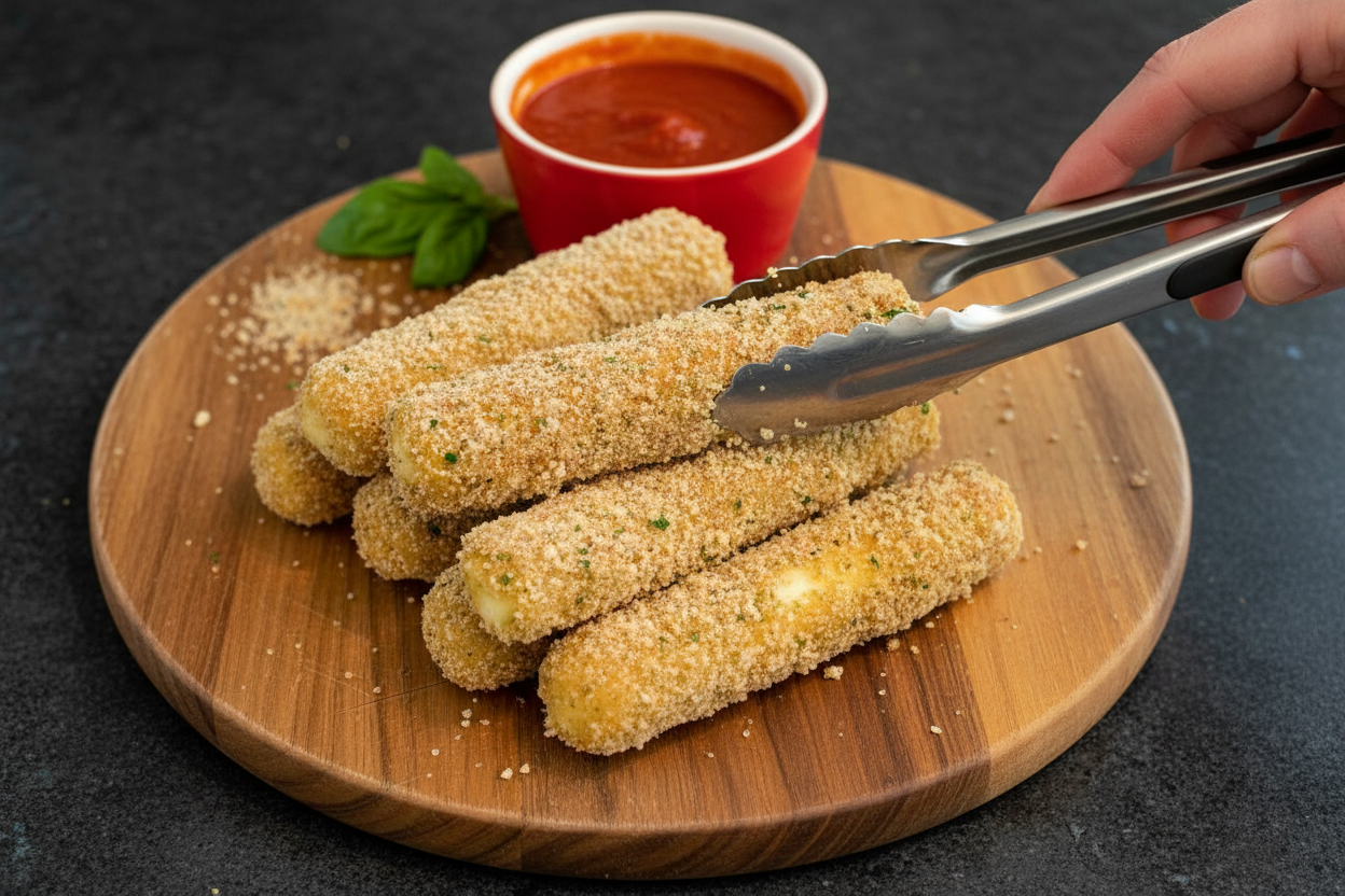 Homemade Mozzarella Sticks - Three Ingredients