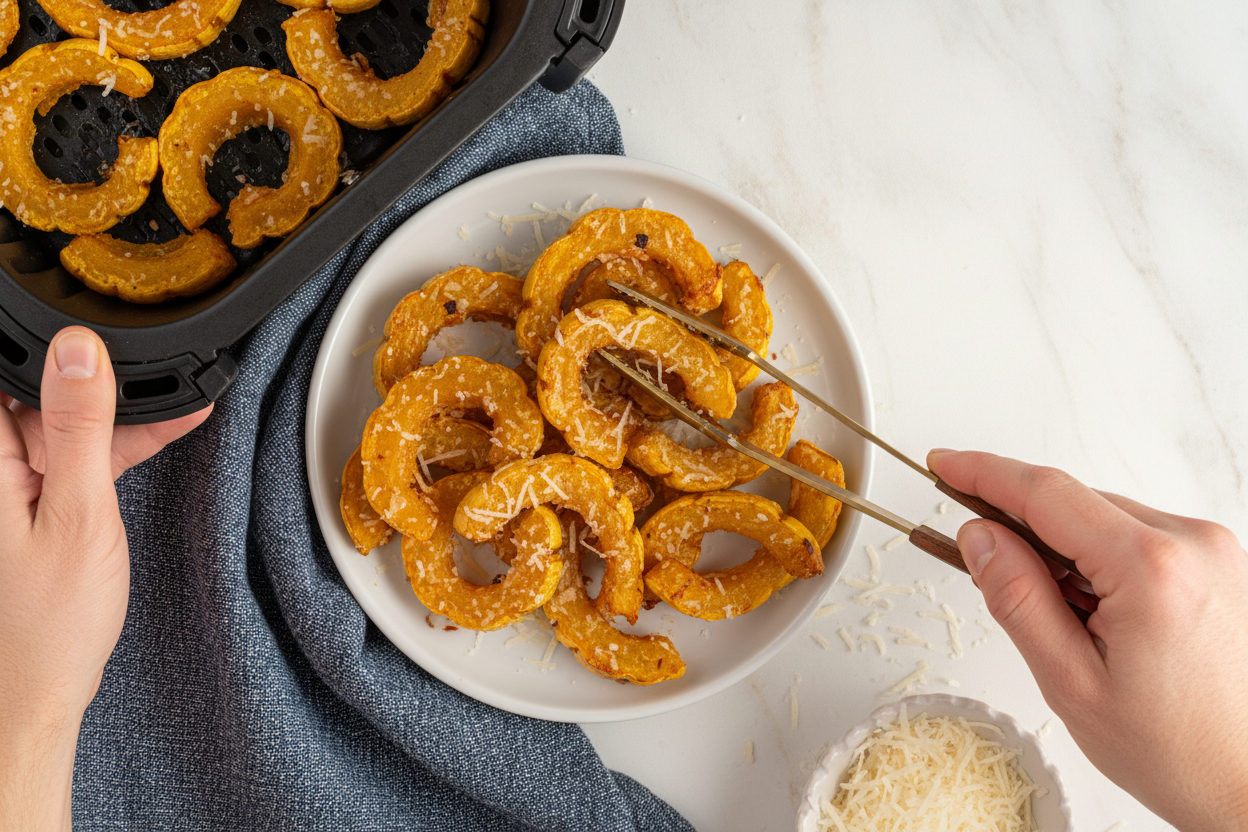 Easy Air Fryer Delicata Squash - The Schmidty Wife