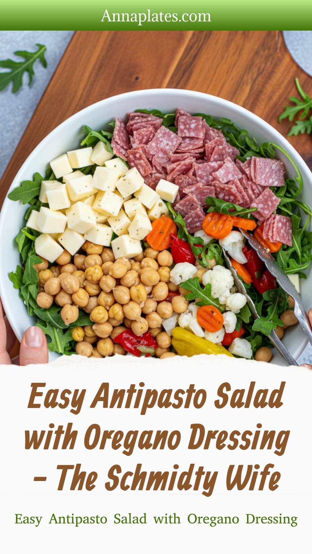 Easy Antipasto Salad with Oregano Dressing - The Schmidty Wife