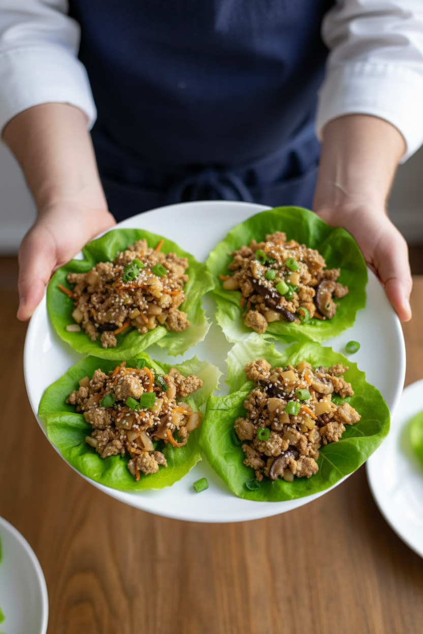 Easy Asian Chicken Lettuce Wraps - The Schmidty Wife