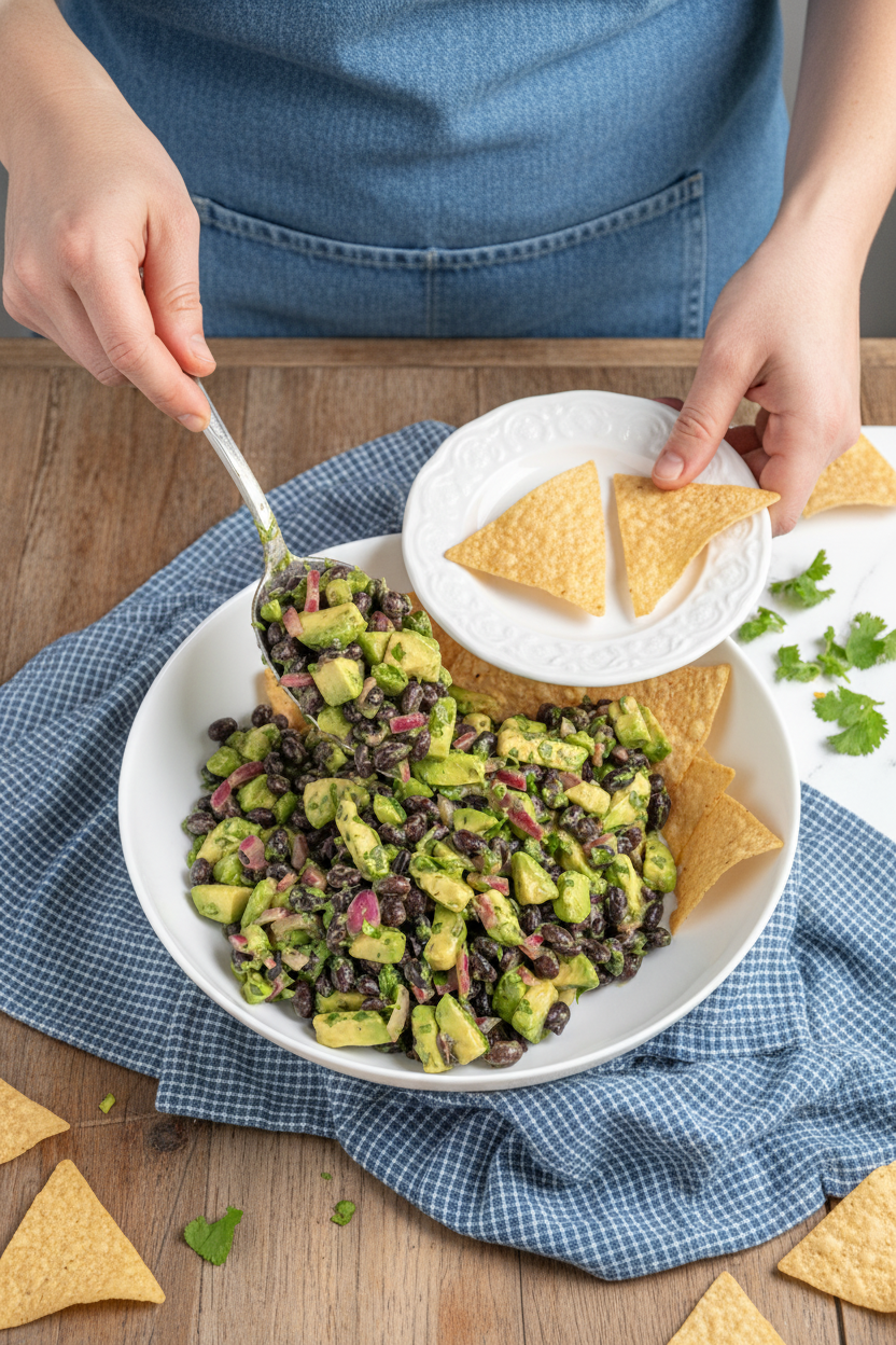 Easy Avocado Black Bean Salsa - The Schmidty Wife