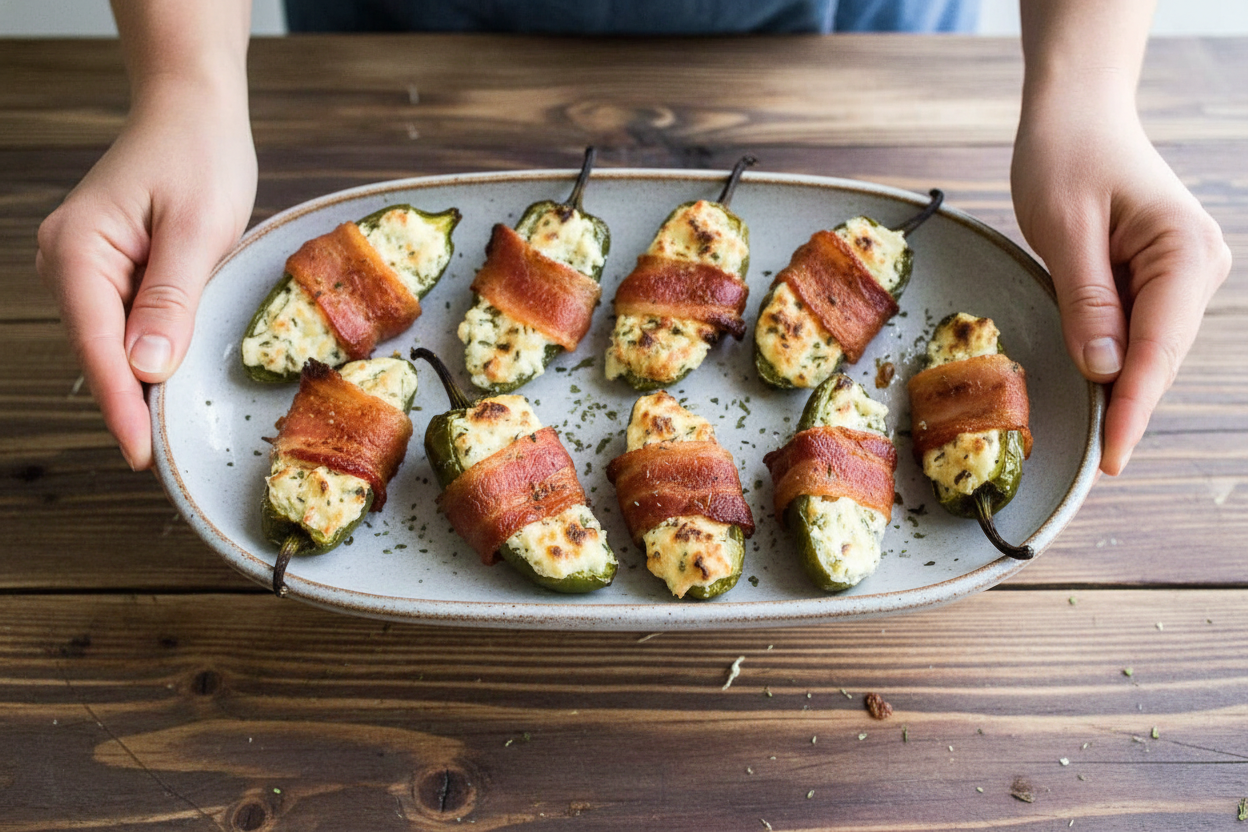 Jalapeno Poppers with Bacon - Three Ingredient Recipes –