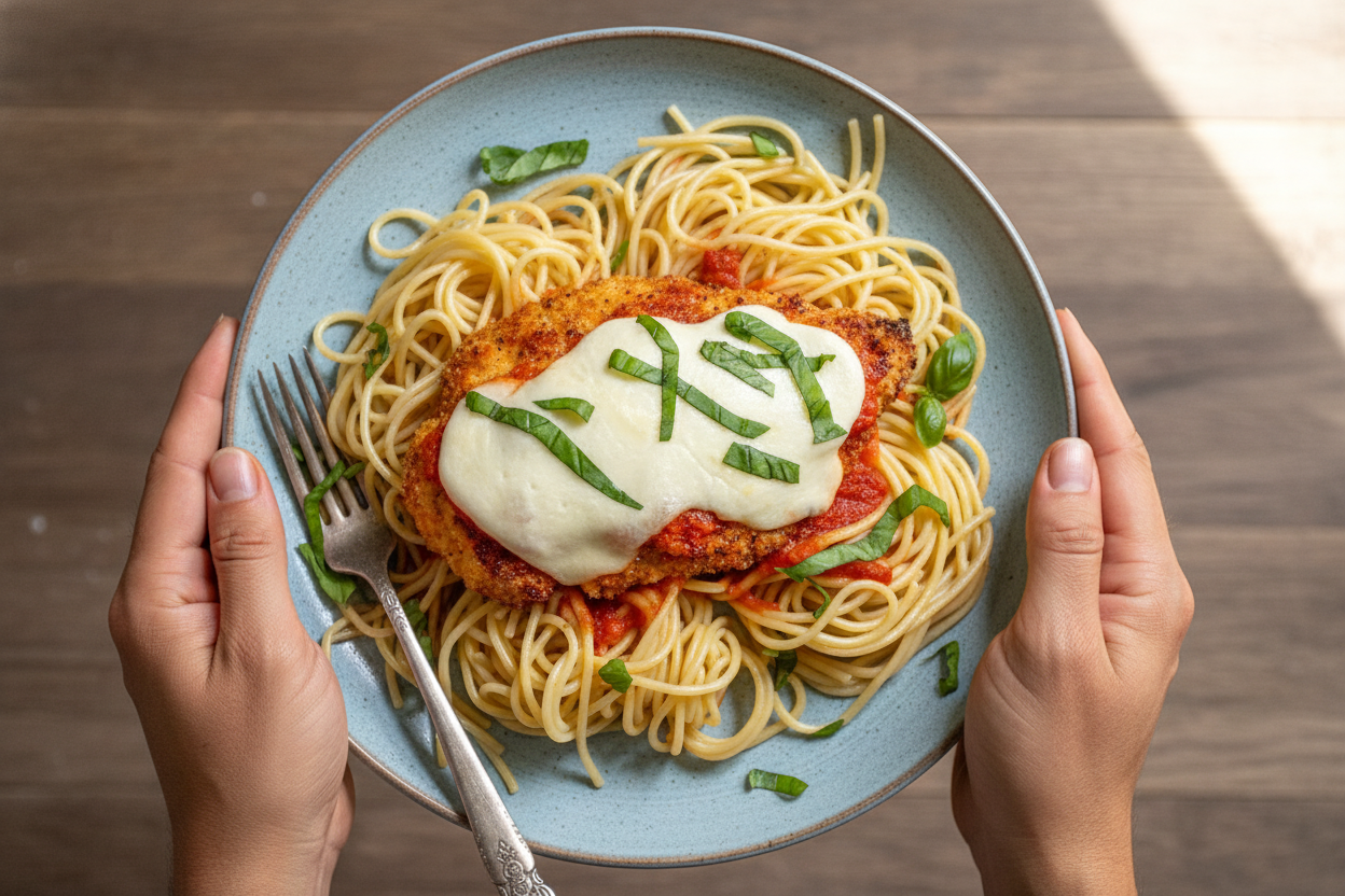 Easy Baked Chicken Parmesan Recipe - The Schmidty Wife