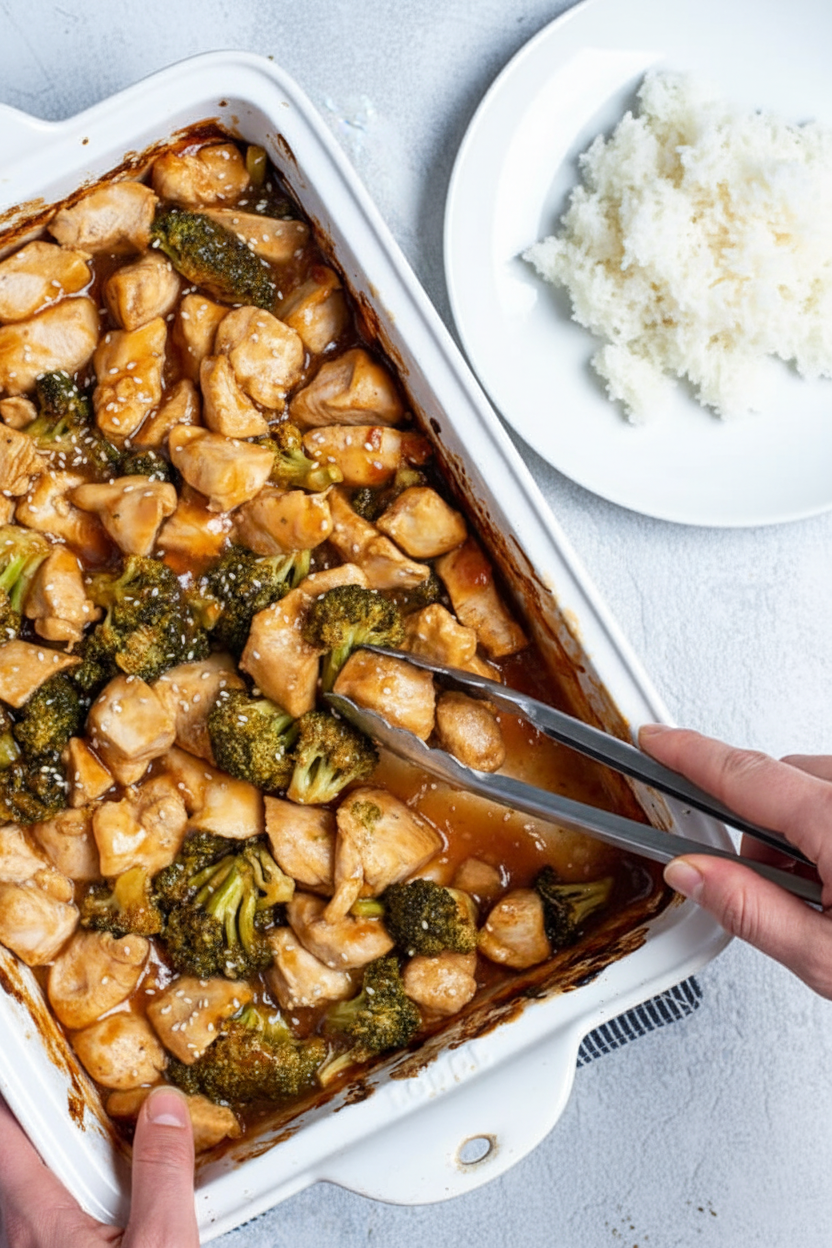 Super Easy Baked General Tso Chicken - The Schmidty Wife