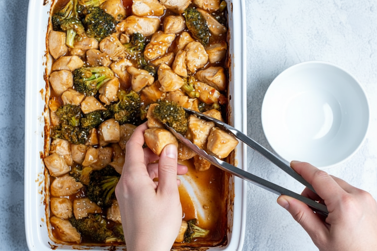 Super Easy Baked General Tso Chicken - The Schmidty Wife
