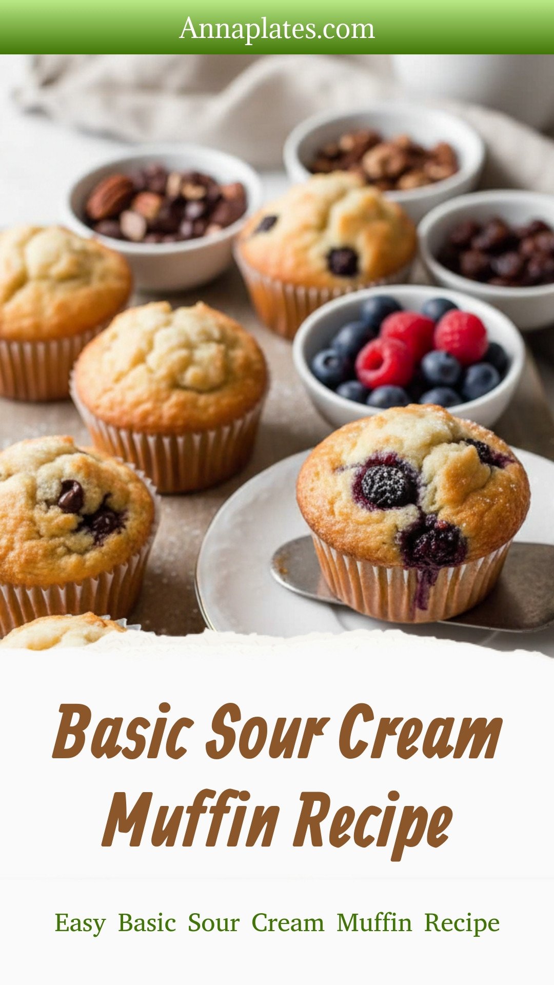 Basic Sour Cream Muffin Recipe